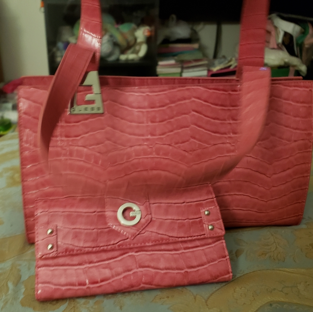 Guess leather Purse and Matching Wallet